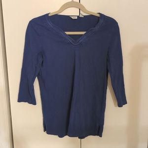 L.L.Bean V-Neck, Three-Quarter-Sleeve